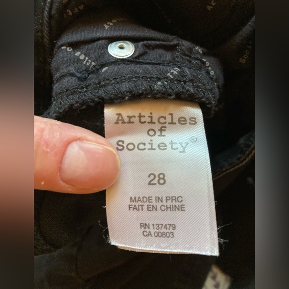 Articles of Society skinny jeans • faded black High Rise • size 28/6 • EUC • 😍 - Picture 8 of 11